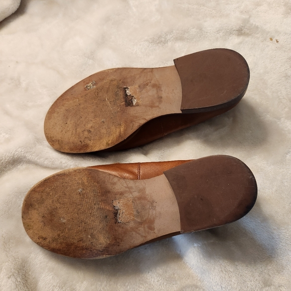 Madewell Tan Leather Women's Slip-On Loafers - Picture 4 of 5